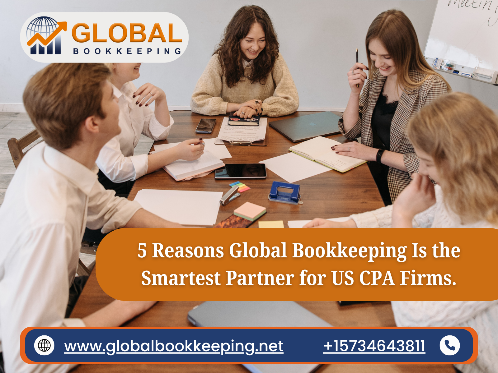 5 Reasons Global Bookkeeping Is the Smartest Partner for US CPA Firms.